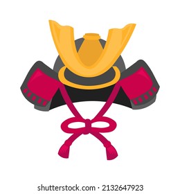 Illustration of  ornamental helmet(samurai helmet)