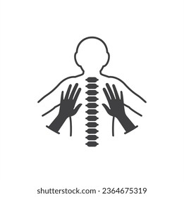 illustration of osteopathic, vector art. - Shutterstock ID 2364675319
