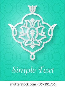 Illustration; Ottoman Decoration Background