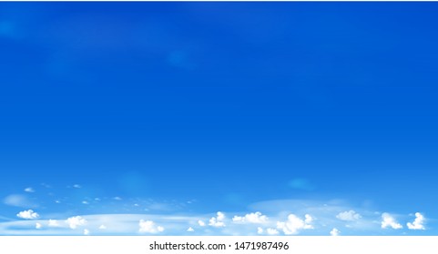 illustration over  cloud view bluesky background