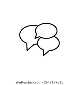 Illustration Of Overlapping Speech Bubbles Symbolizing Communication