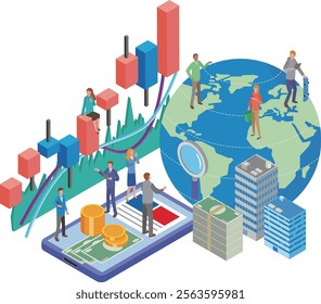 Illustration of overseas stock investment