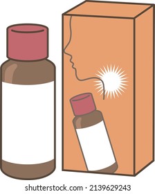 Illustration Of Over-the-counter Cough Medicine(antitussive)