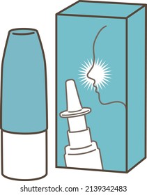 Ilustración de caídas nasales en el mostrador