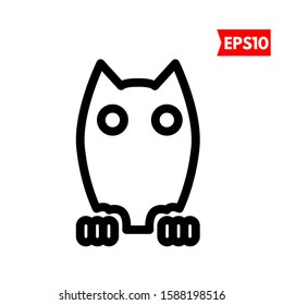 illustration of owl flat icon