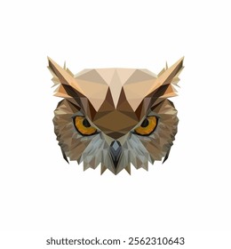 An illustration of an owl with a glass shape