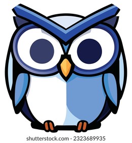 ilustración owl, diseño de camisetas, arte vectorial, lindo y peculiar, arte de fantasía, búho - ilustración vectorial. Diseño de iconos en el fondo vendido