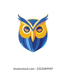 ilustración owl, diseño de camisetas, arte vectorial, lindo y peculiar, arte de fantasía, búho - ilustración vectorial. Diseño de iconos en el fondo vendido