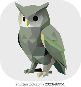 ilustración owl, diseño de camisetas, arte vectorial, lindo y peculiar, arte de fantasía, búho - ilustración vectorial. Diseño de iconos en el fondo vendido