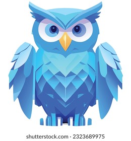 ilustración owl, diseño de camisetas, arte vectorial, lindo y peculiar, arte de fantasía, búho - ilustración vectorial. Diseño de iconos en el fondo vendido