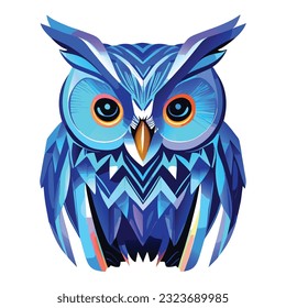 ilustración owl, diseño de camisetas, arte vectorial, lindo y peculiar, arte de fantasía, búho - ilustración vectorial. Diseño de iconos en el fondo vendido