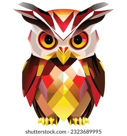 ilustración owl, diseño de camisetas, arte vectorial, lindo y peculiar, arte de fantasía, búho - ilustración vectorial. Diseño de iconos en el fondo vendido