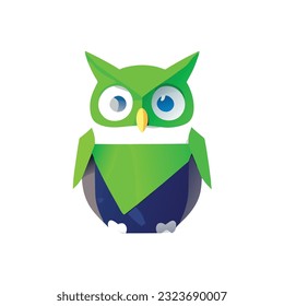 ilustración owl, diseño de camisetas, arte vectorial, lindo y peculiar, arte de fantasía, búho - ilustración vectorial. Diseño de iconos en el fondo vendido