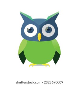 ilustración owl, diseño de camisetas, arte vectorial, lindo y peculiar, arte de fantasía, búho - ilustración vectorial. Diseño de iconos en el fondo vendido