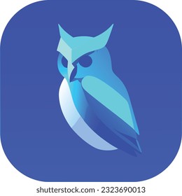 ilustración owl, diseño de camisetas, arte vectorial, lindo y peculiar, arte de fantasía, búho - ilustración vectorial. Diseño de iconos en el fondo vendido