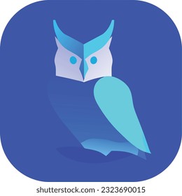 ilustración owl, diseño de camisetas, arte vectorial, lindo y peculiar, arte de fantasía, búho - ilustración vectorial. Diseño de iconos en el fondo vendido