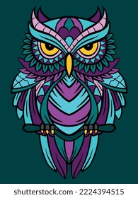 Illustration of an owl vector
