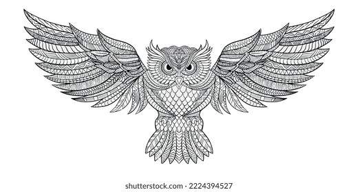 Illustration of an owl vector