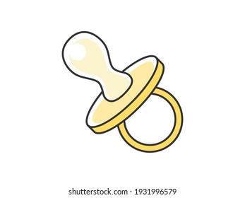 Illustration of a pacifier for babies.