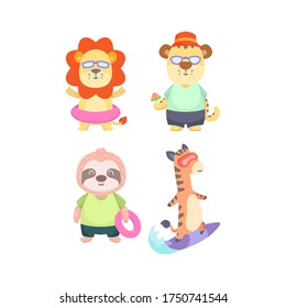 Illustration pack cute animal collection