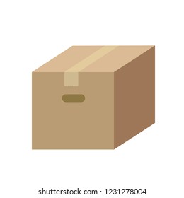 Illustration of packed cardboard, vector data
