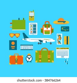 Illustration of packing for the journey