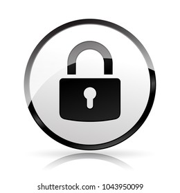 Illustration of padlock icon on white background