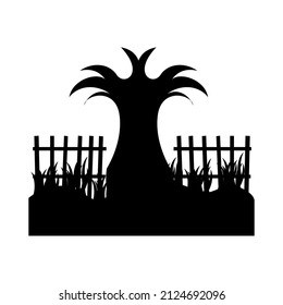 Illustrationsseiten, Bäume, Vektorgrafik