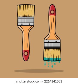 La ilustración de Pincel de pintura