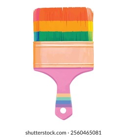illustration of paint brush, perfect for a kid school or education theme