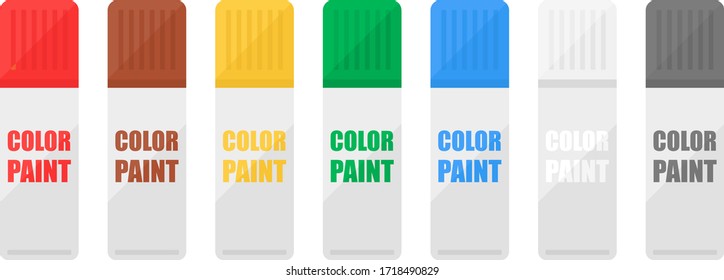 Ilustración de lata de pintura.