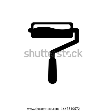 Illustration Of paint wheel. Isolated Vector Illustration