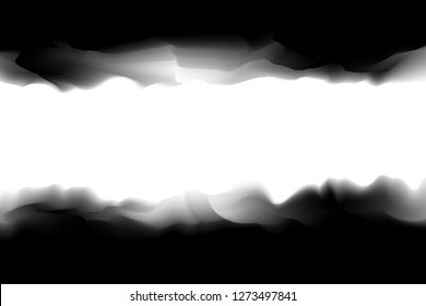 illustration painting digital black color soft in concept water color art, frame black pastel soft water colors painting art brush watercolor copy space for gray background card and banner advertising