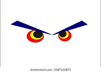 illustration of a pair of angry eyes