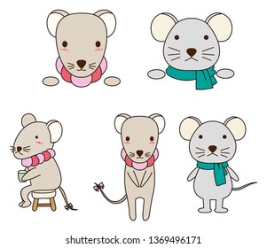 illustration of a pair of mouse.