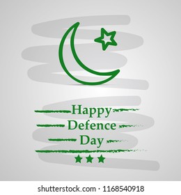 Illustration of Pakistan Defence Day background