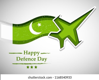Illustration of Pakistan Defence Day background