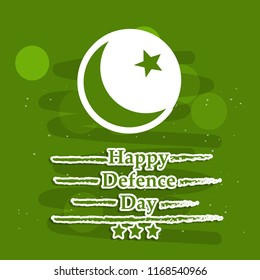 Illustration of Pakistan Defence Day background