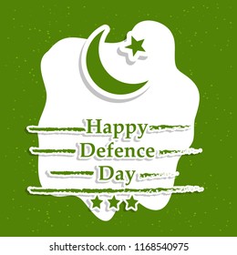 Illustration of Pakistan Defence Day background