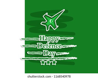 Illustration of Pakistan Defence Day background