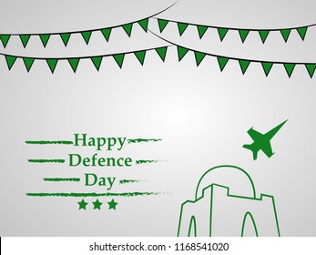 Illustration of Pakistan Defence Day background
