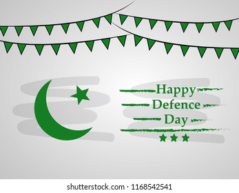Illustration of Pakistan Defence Day background
