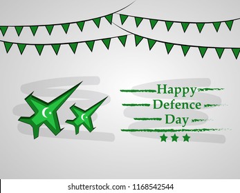 Illustration of Pakistan Defence Day background