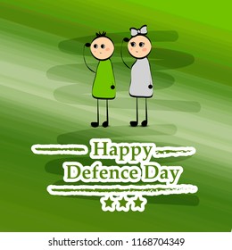 Illustration of Pakistan Defence Day background