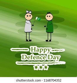 Illustration of Pakistan Defence Day background