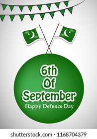 Illustration of Pakistan Defence Day background