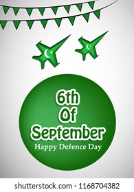 Illustration of Pakistan Defence Day background