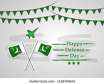 Illustration of Pakistan Defence Day background