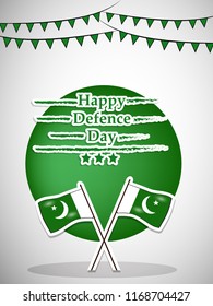 Illustration of Pakistan Defence Day background