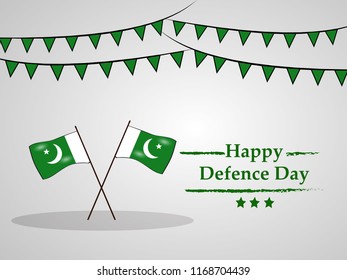 Illustration of Pakistan Defence Day background